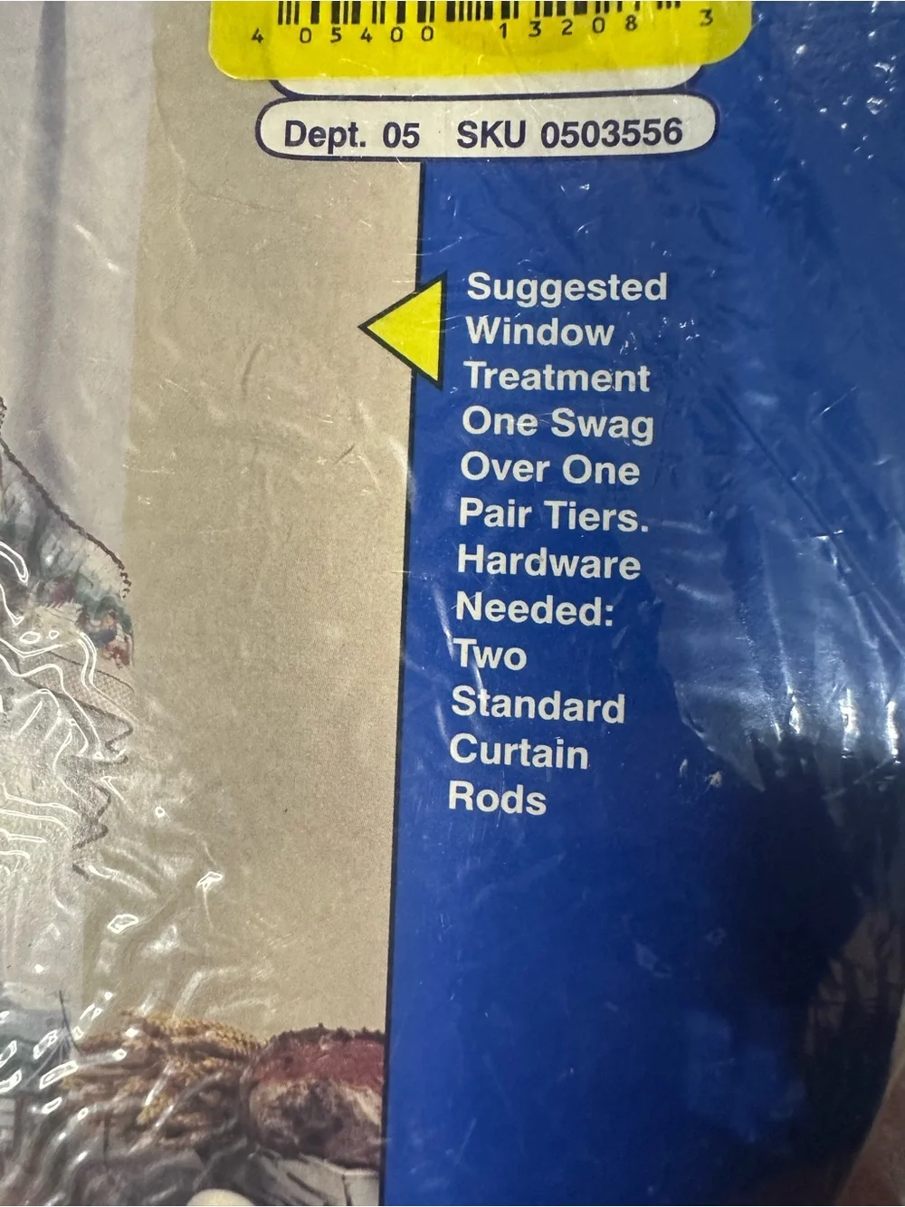 Tier & Swag Set - White with Chickens Window Curtain Set